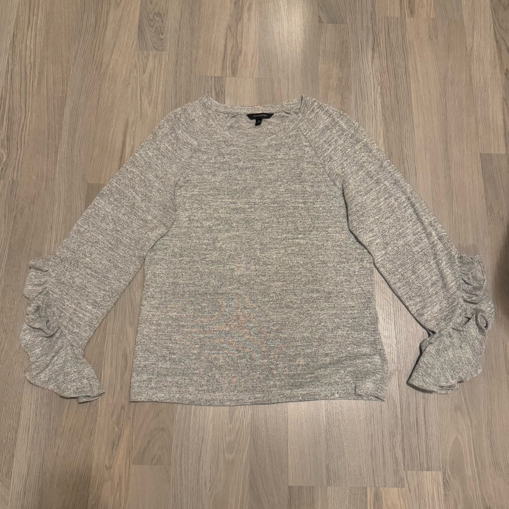Banana Republic Ruffle Long Sleeve Top